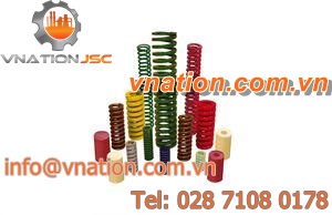 compression spring / wire / for molds / steel