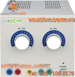 AC/DC power supply / regulated / tabletop / with overcurrent protection