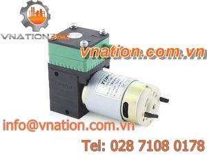 diaphragm vacuum pump / lubricated / single-stage / with electric actuator