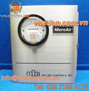 air pressure regulator / spring / single-stage / for tubing extrusion