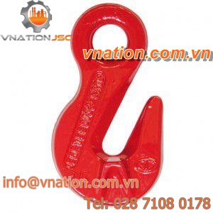 grab hook / with eye / heavy-duty / stainless steel