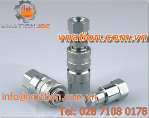 flat face quick coupling / steel / hydraulic