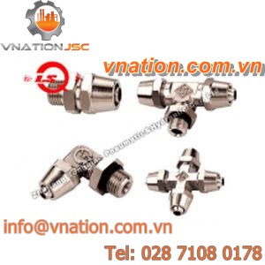 tube fitting / threaded / T / 90? angle