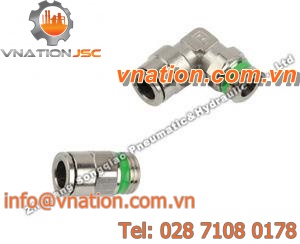 tube fitting / threaded / push-in / 90? angle