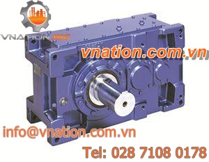 bevel gearbox / solid-shaft / high-torque