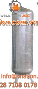 pressure tank / storage / carbon steel / vertical
