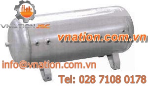 storage tank / stainless steel / horizontal