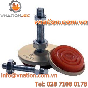 machine foot / anti-vibration / leveling / polyurethane