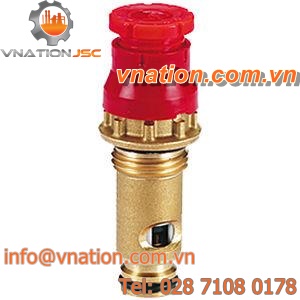 brass thermostatic valve / for radiators / threaded / with seal