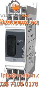 DIN rail mount temperature transmitter / thermocouple / USB