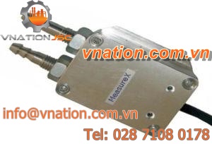 differential pressure transmitter / silicon / piezoresistive / rugged