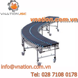 roller conveyor / horizontal / transport / for packaging lines