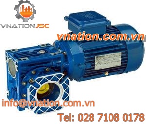 three-phase gear-motor / AC / right-angle / hollow-shaft