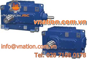 bevel gear reducer / helical / orthogonal / for shafts