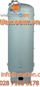 compressed air tank / storage / ABS / vertical