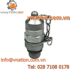 male fitting / threaded / straight / steel