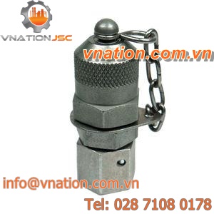 male fitting / compression / conical / steel