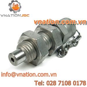 male fitting / threaded / bulkhead / straight