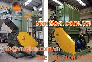 rotor granulator / for wood / for plastic waste