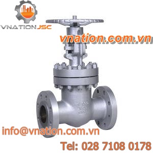 gate valve / handwheel / for oil / flange