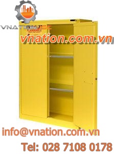 storage cabinet / free-standing / double-door / fire-resistant