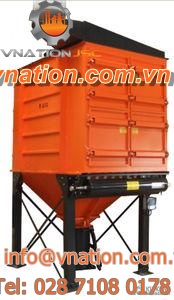 cartridge dust collector / mechanical shaker cleaning / mobile / industrial