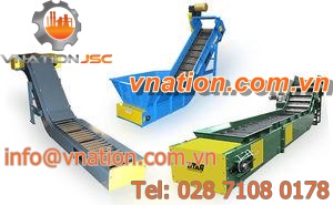 hinge belt conveyor / horizontal / inclined / transport