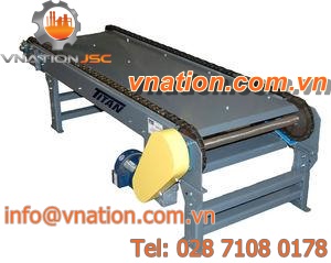 chain conveyor / horizontal / unloading / transfer