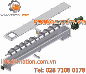 screw conveyor / for the food industry / stainless steel / compact
