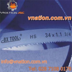 bandsaw blade / bimetallic / for stainless steel / for steel
