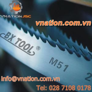 bandsaw blade / bimetallic / for titanium alloys / for titanium