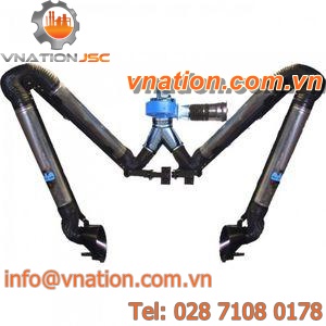 fixed extraction arm / articulated / double / for welding fume extractors