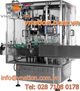 piston filler / rotary / for viscous liquids