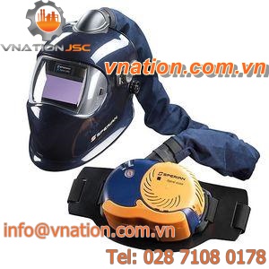 welding helmet with respirator / UV protection