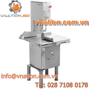 the food industry bone band saw / stainless steel / with sliding table