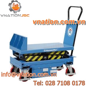 scissor lift table / manual / loading / mobile