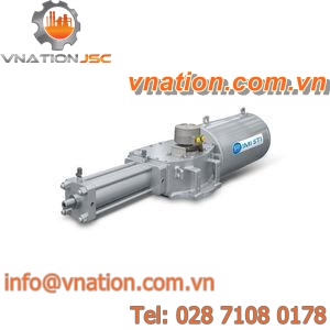 hydraulic valve actuator / quarter-turn / Scotch yoke / single-acting