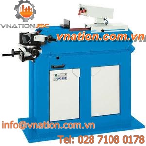 variable-angle notching machine / tube / with abrasive belt