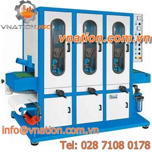 belt grinding machine / satin / polishing / vertical