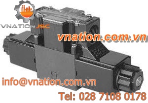 directional solenoid valve / spool / hydraulic / 2-way