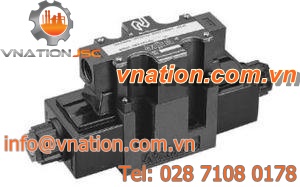 directional solenoid valve / spool / hydraulic / 4-way