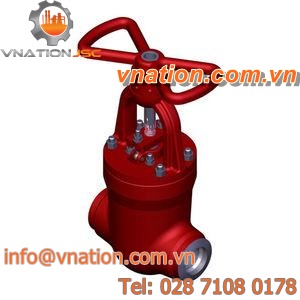 gate valve / handwheel / for water / for steam