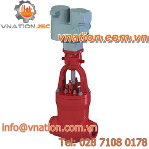 gate valve / electrically-actuated / for water / for steam