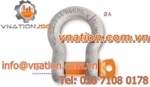 moving head shackle / with safety bolt and nut