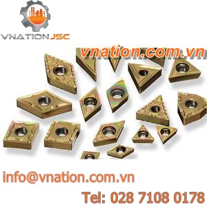 finishing cutting insert / roughing / cermet / for steel