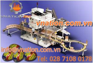 chocolate product counting machine and cartoner