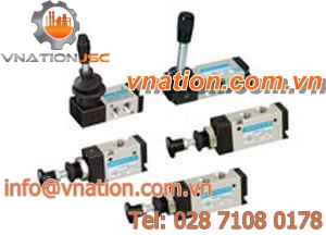 spool pneumatic directional control valve / manual / 3/2-way / 5/2-way