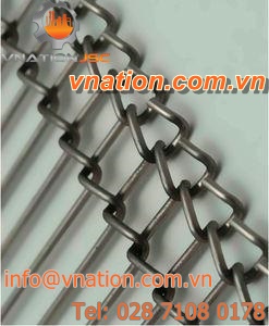 wire mesh conveyor belt / stainless steel / for the food industry