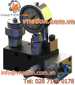 manually-controlled valve terminal / pneumatic