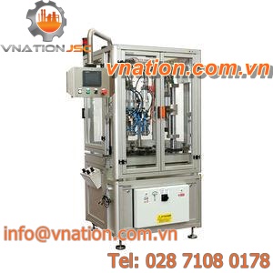 automatic crimping machine / pneumatic / for aerosol sprays / rotary